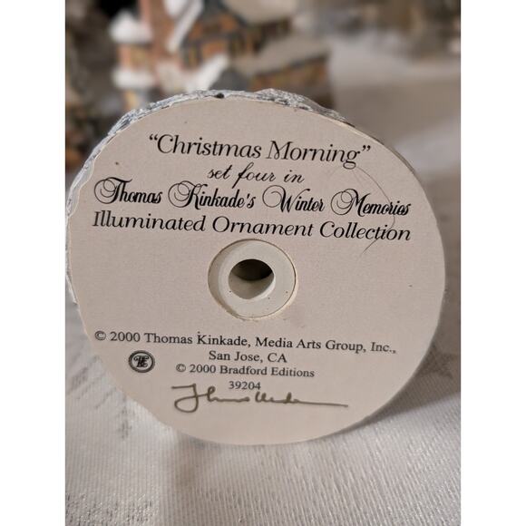 Thomas Kinkade Winter Memories Illuminated Ornament Collection 2000 – Lot of... - Picture 12 of 16